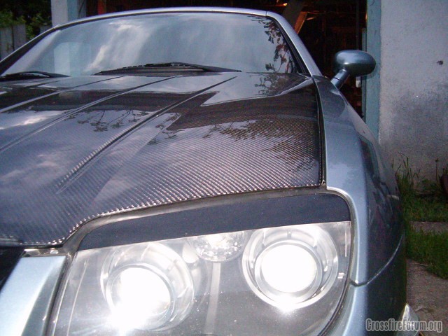 2005 Chrysler crossfire carbon fiber hood #4